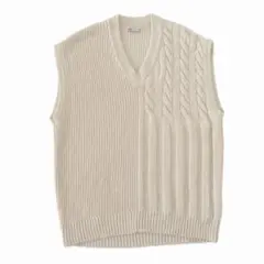 美品 ZARA コットンニットベスト オーバーサイズ ユニセックス