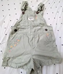 OshKosh B'gosh オーバーオール ショートパンツ 花柄刺繍のサムネイル