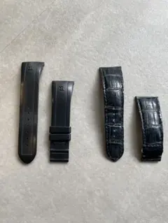 エドックス クロコダイル型押しカーフレザーストラップDバックル用