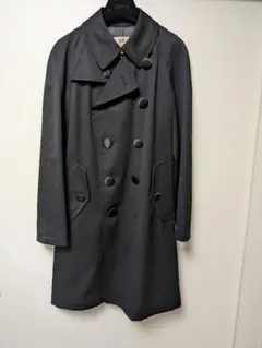 コムデギャルソンコムデギャルソン　スプリングコート　ブラック コムデギャルソンCOMME des GARCONS リバーシブルレイヤードデザイン