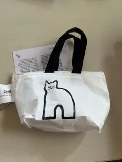 ミニバッグ イケアIKEA KNOLIGクノーリグ キーリング　ネコ猫9x7cmのサムネイル