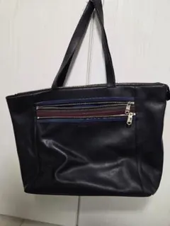 黒い合成皮革ビジネスバッグ(Paul Smith)