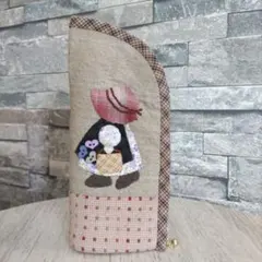♥スーちゃんの立つペンケースorメガネケース♥パッチワークキルトハンドメイド
