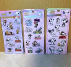 スヌーピー クリスタルシール PEANUTS 3枚セット