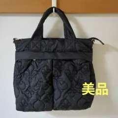 パトリック・コックス　キルティングショルダーバッグ　2way 黒のサムネイル