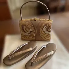 佐賀錦　和装用バッグ&草履セット