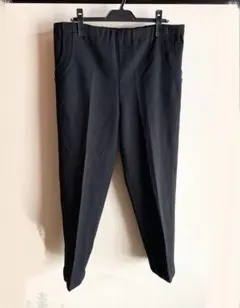 フォーマルボトムス パンツ ブラック 黒 ウエストゴム ポケット 上品シンプル①
