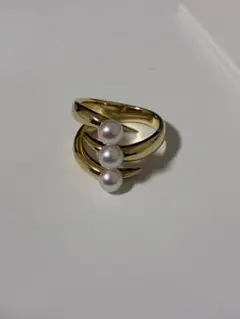 新品同様★TASAKI ★デインジャー クロウ リング パール K18YG12号のサムネイル