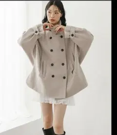 お値下げ！ヘザー* 3way カラーケープコート