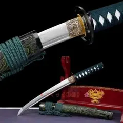 緑魔太刀 日本刀 模造刀 居合刀 武士道 武蔵 鑑賞用 手鍛造打 - メルカリ