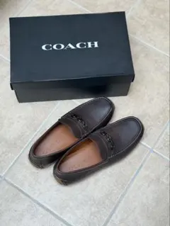 COACH ダークブラウン ローファーのサムネイル