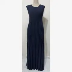 新品、未使用品★AMBIENT ニットワンピース　ネイビー