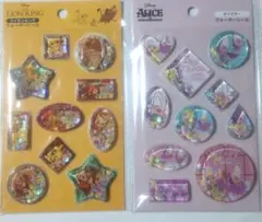 ウォーターシール⭐️ライオンキング　アリスインワンダーランド２枚セット