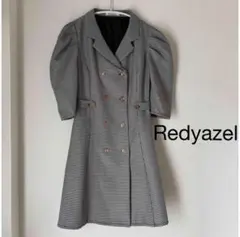 Redyazel ワンピース　パフショルダー　千鳥柄　レディアゼル