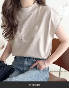 CLASSICAL ELF 刺繍Tシャツ ライトグレー