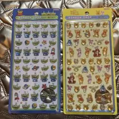 【正規品】Disneyボンボンドロップシール リトルグリーンメン&プーさん