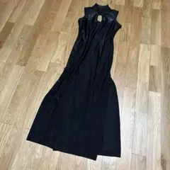総黒 チャイナドレス 胸パット付き