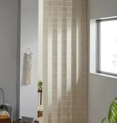 間仕切りカーテン 約95×200cm ベージュ 節電のサムネイル