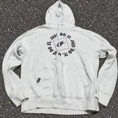 00s oldNIKE パーカー ホワイト JUST DO IT 短丈