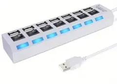 【ポイント消化】7ポート独立スイッチ USBハブ