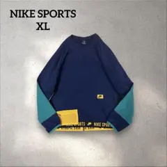 Nike XL 長袖トレーナー ネイビー・ターコイズ