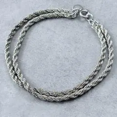希少✨Vintage Tiffany ツイスト ダブルロープ コンビブレスレットのサムネイル