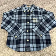 ミキハウス チェック柄 長袖シャツ110