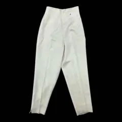 アイグナー AIGNER センタープレス ストレートパンツ アイボリー