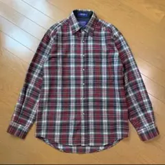バネバネ様専用 再出品◎ペンドルトン オンブレ チェック ウールシャツ S 赤系