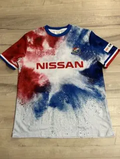 横浜F・マリノス　ブルー　Mサイズ相当　ユニフォーム　半袖　日産　NISSANのサムネイル