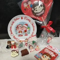 不二家ペコちゃんチョコ 비매품 プレート＆マスコット＆あぶらとり紙 묶음 판매 ♥