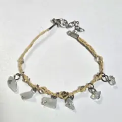 天然石と麻紐のブレスレット