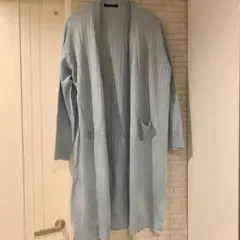 INGNI ロングカーディガン　水色　未使用　大きめM ロング丈　L相当