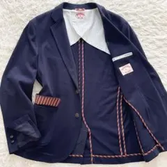 美品 XLサイズ ブルックスブラザーズ ニット 紺ブレ ストレッチ アンコンのサムネイル