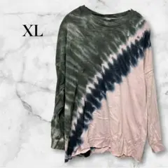 一点物✨️タイダイ【XL】長袖トップス スウェット ユニセックス オーバーサイズ