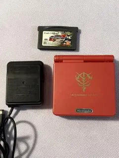 ゲームボーイアドバンスSP シャア専用カラー+ソフト　GBA