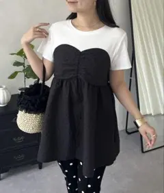 ジャガードビスチェドッキングＴシャツのサムネイル
