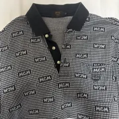 MCM ポロシャツ Lサイズ 総柄 ブラック 古着のサムネイル