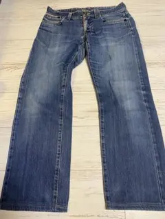 ダークブルー ストレートデニム パンツのサムネイル