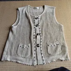 Polpoa ニットベスト ベージュ