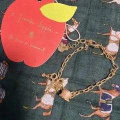 新品　franche lippee 糸とハサミ　ゴールドブレスレットのサムネイル