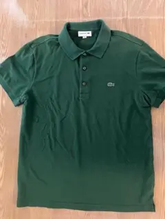 ［ほぼ新品］LACOSTE ダークグリーン ポロシャツ US L