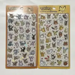 【韓国限定】ポケモン 3Dクリスタルステッカー シールセット 2シート