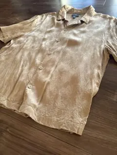 H&M 半袖シャツ ベージュ Sサイレギュラーフィットのサムネイル