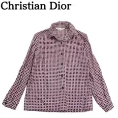 美品★Christian Diorクリスチャンディオール 長袖シャツ チェックM