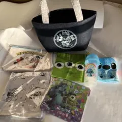 ランチトートバッグ　おしぼりセット　ハンドタオル　など6点セット