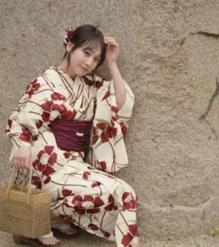 選べる浴衣3点セット utataneオリジナルデザイン 国内染色 帯締め付き