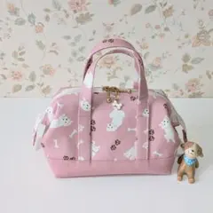 持ち手付きワイヤーポーチ ラブラドールさん柄♪