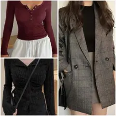 【期間限定お値下げ中】SHEIN ジャケット等 長袖 3点まとめ売りのサムネイル
