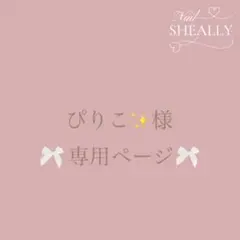 ぴりこ✨様専用ページ